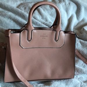 Pink London Fog Leather Bag